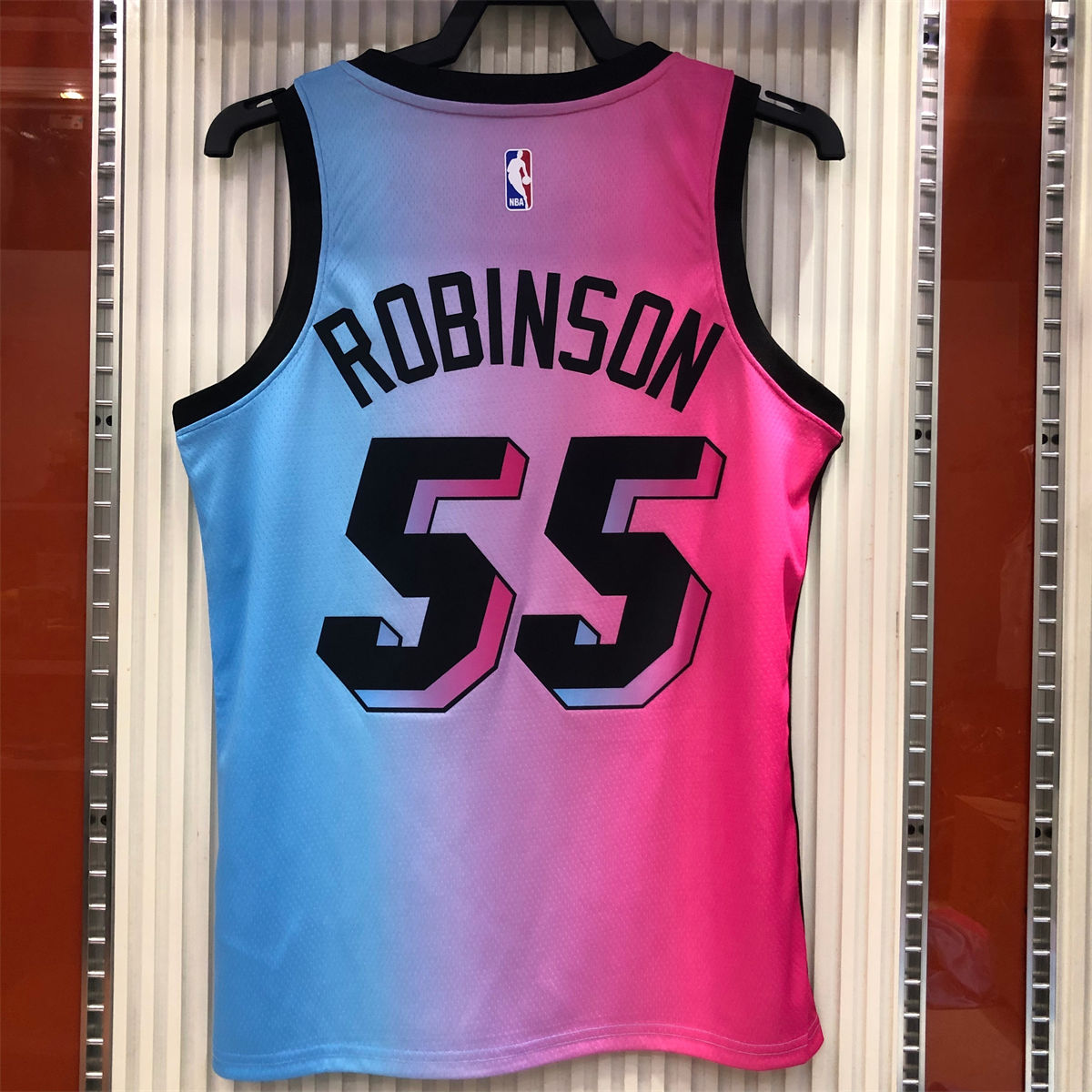 NBA Miami Hearts round neck Gradient Jersey ROBINSON#55 S-XXL