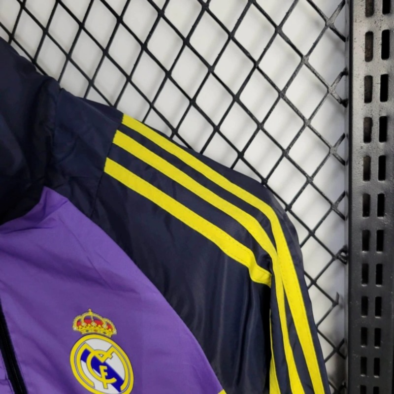 2025 Real Madrid Grey Windbreaker Sport Unifom jersey Sport Unifom