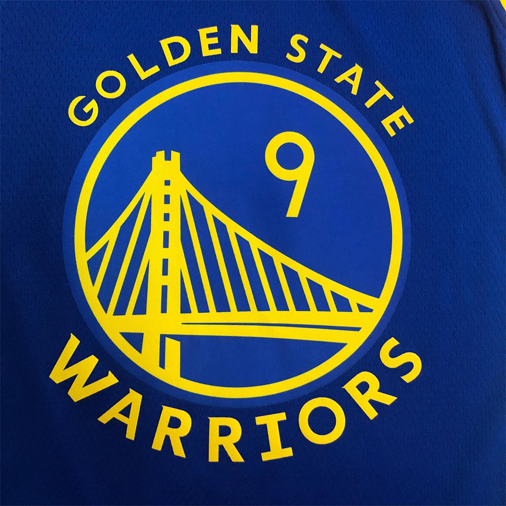 NBA Golden State Warriors V-Neck 75th anniversary Blue Jersey IGUODALA#9 S-XXL