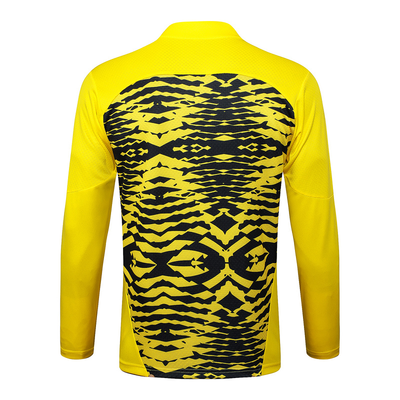 24/25 Dortmund Yellow black Long-sleeved half-pull training kit Football team kit