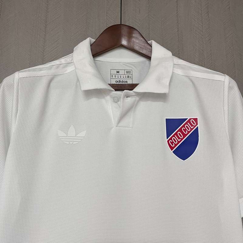 2025/26 Colo Colo 100th Anniversary Edition White Jersey Fan Version