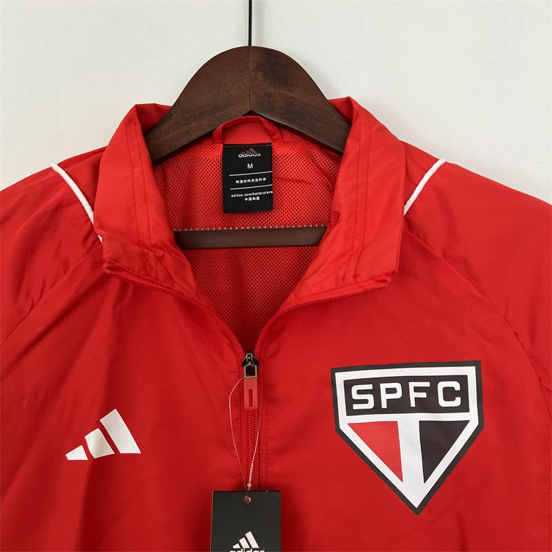 2023 new windbreaker Sao Paulo red Sport Unifom jersey Sport Unifom