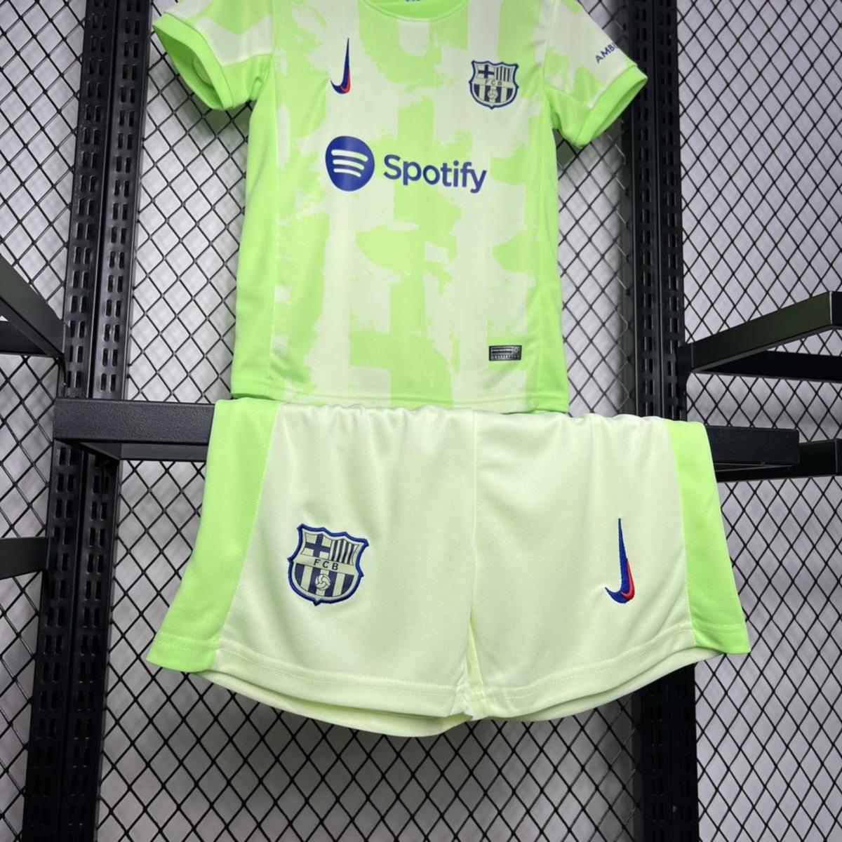 24/25 Kids Barcelona Third Away jersey Kid Kits Size 16-28