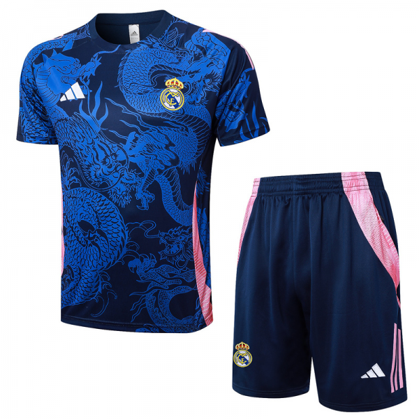 24/25 Real Madrid Royal blue Training Set Shirt and Shorts