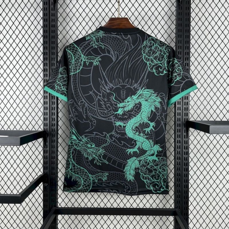 2025/26 Real Madrid Green and Black Dragon Special Edition Jersey Fan Version