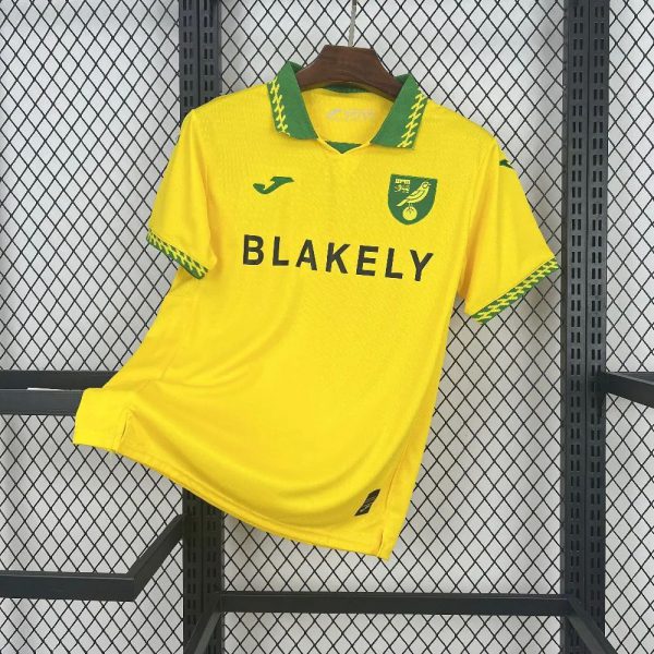 2025/26 SNorwich City F.C. Home Yellow Jersey Fan Version