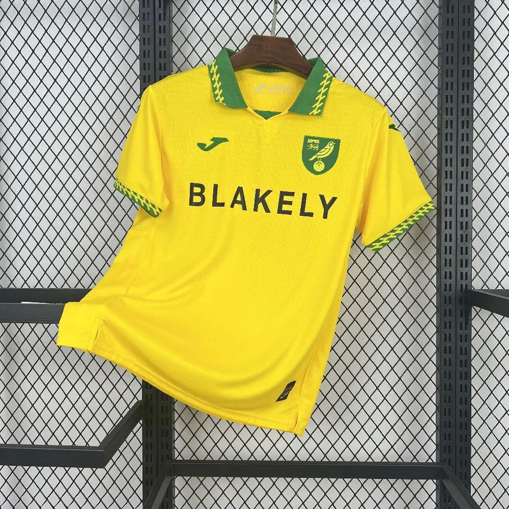 2025/26 SNorwich City F.C. Home Yellow Jersey Fan Version