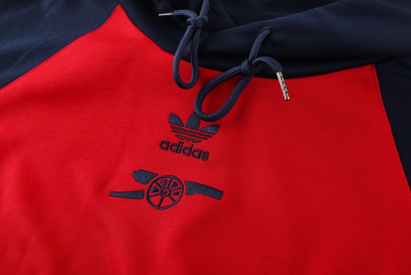 2024 Arsenal Red Hoodie Jacket Kit Set Football Team Shirt Sports Fashion