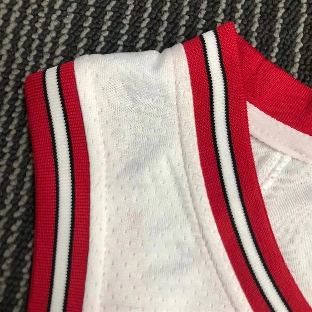 NBA Chicago Bulls Round Neck White 75th anniversaryJersey ROSE#1 S-XXL