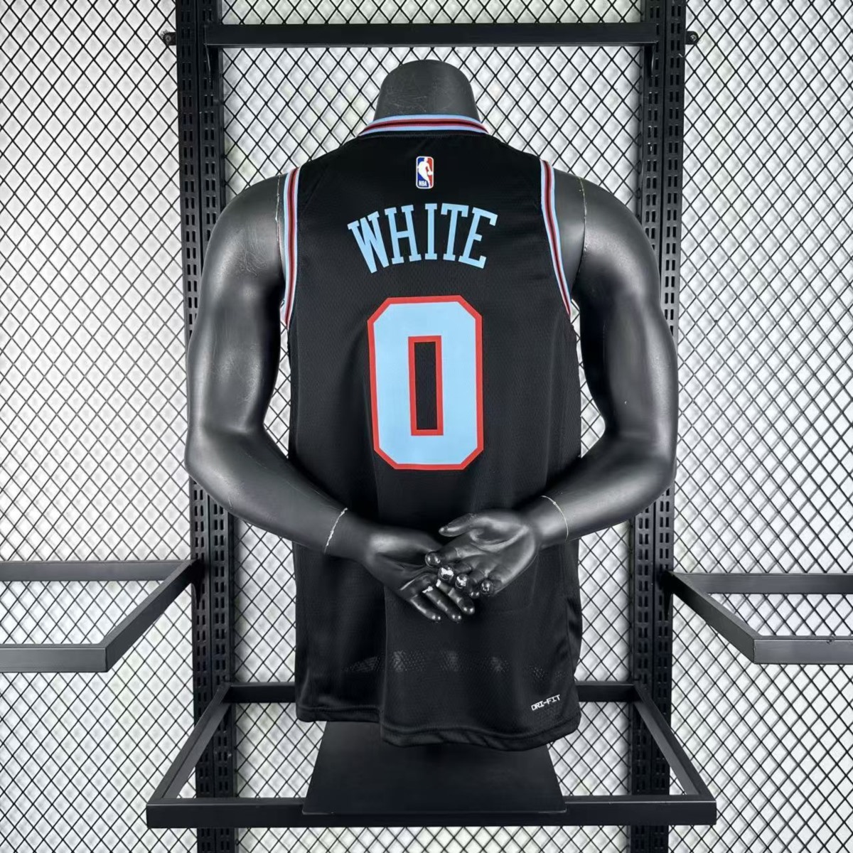 NBA Chicago Bulls 2026 City Edition Black Jersey WHITE#0
