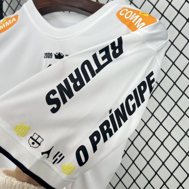 Retro Santos 2008 special edition White jersey Fan Version