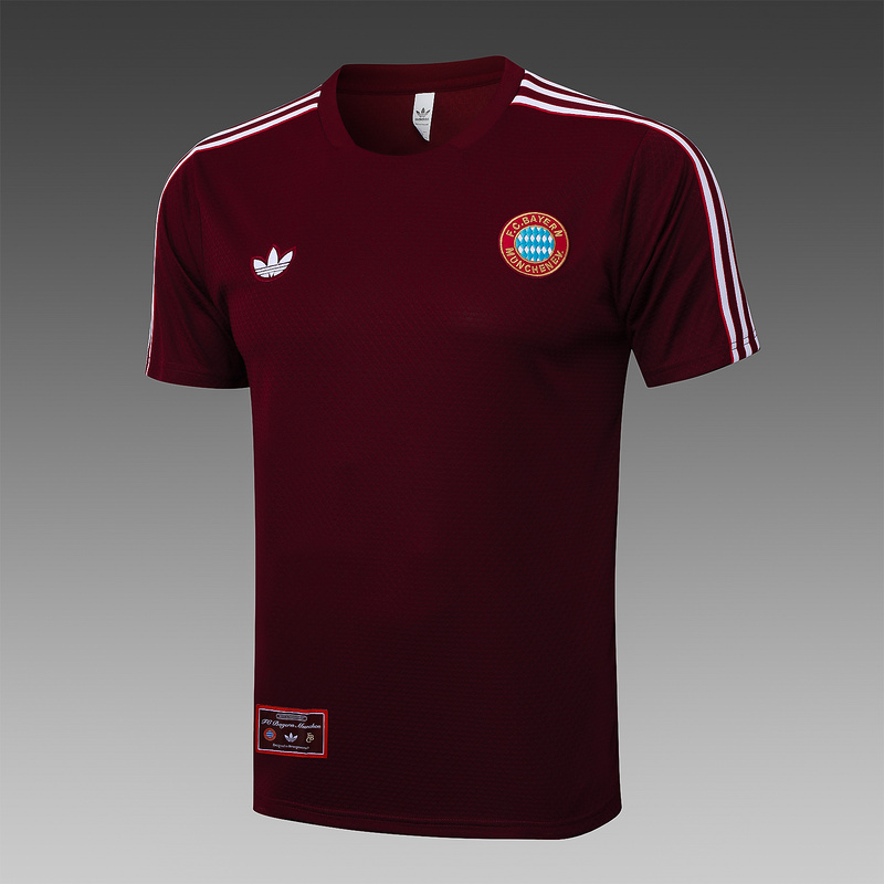 2025/26 Bayern Munich maroon Training Set Shirt and Shorts