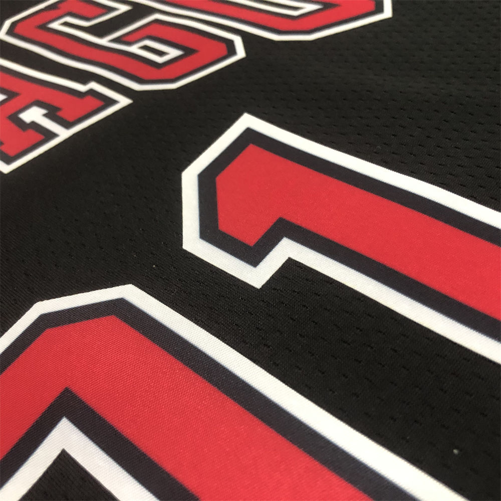 NBA Chicago Bulls Round Neck Black Jersey RODMAN#91 S-XXL