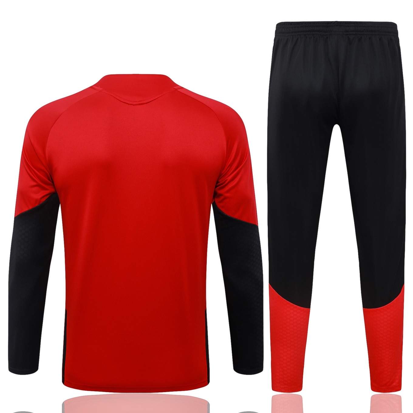 2026 Germany Red Long-sleeved half-pull training kit