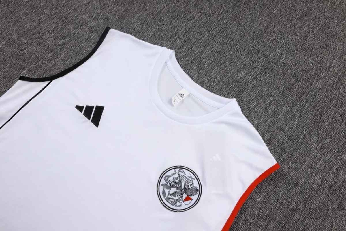 2026 Ajax White Training Set Shirt and Shorts
