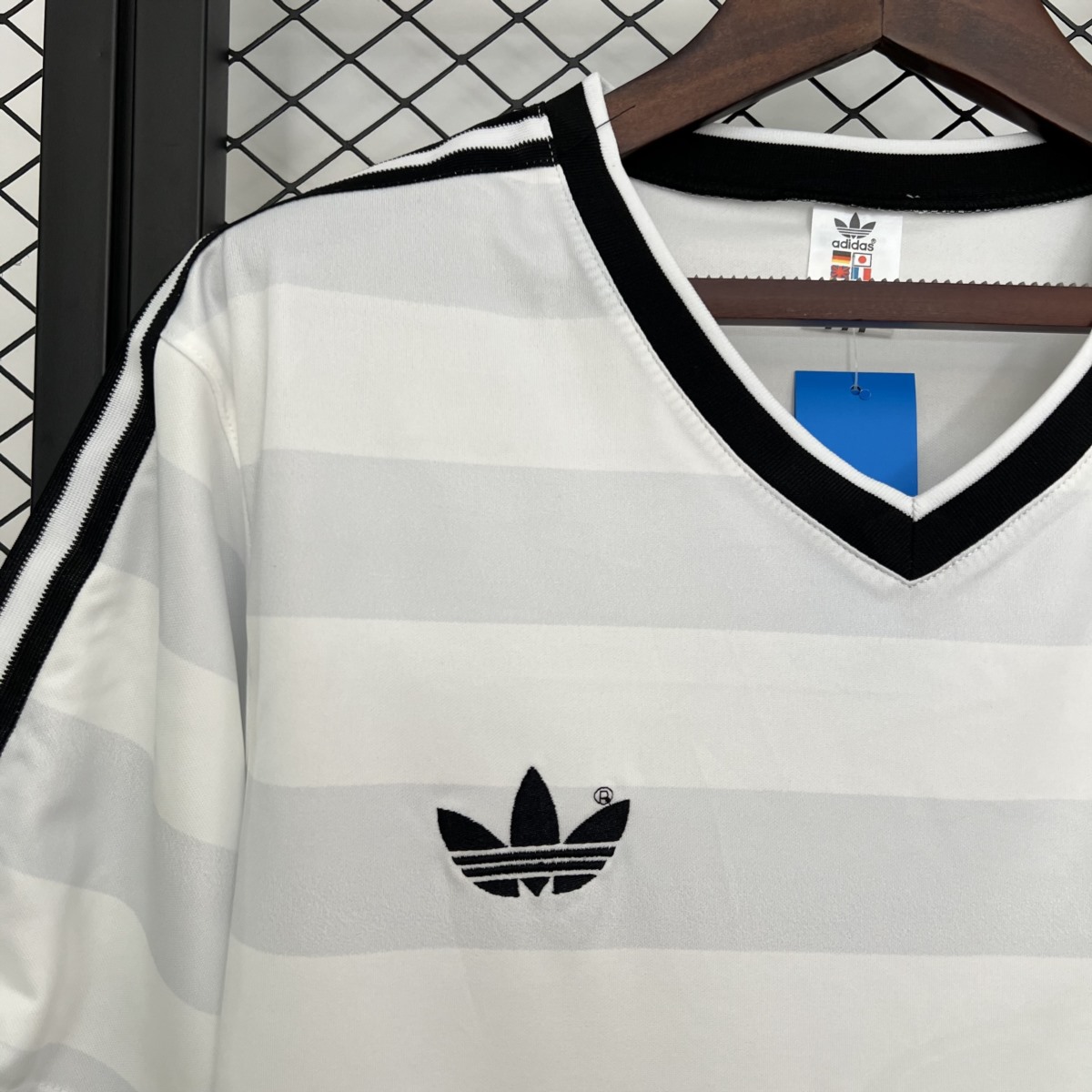 Retro Germany 1984 Home White jersey Fan Version