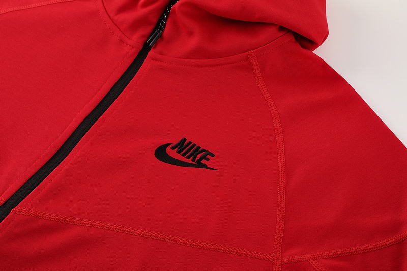 2024 Nike Red Hoodie Jacket Kit Set Football Team Shirt Sports Fashion