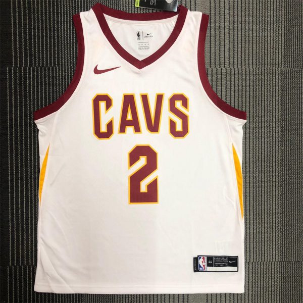 NBA Cleverland Cavaliers V-Neck White jersey IRVING#2 S-XXL
