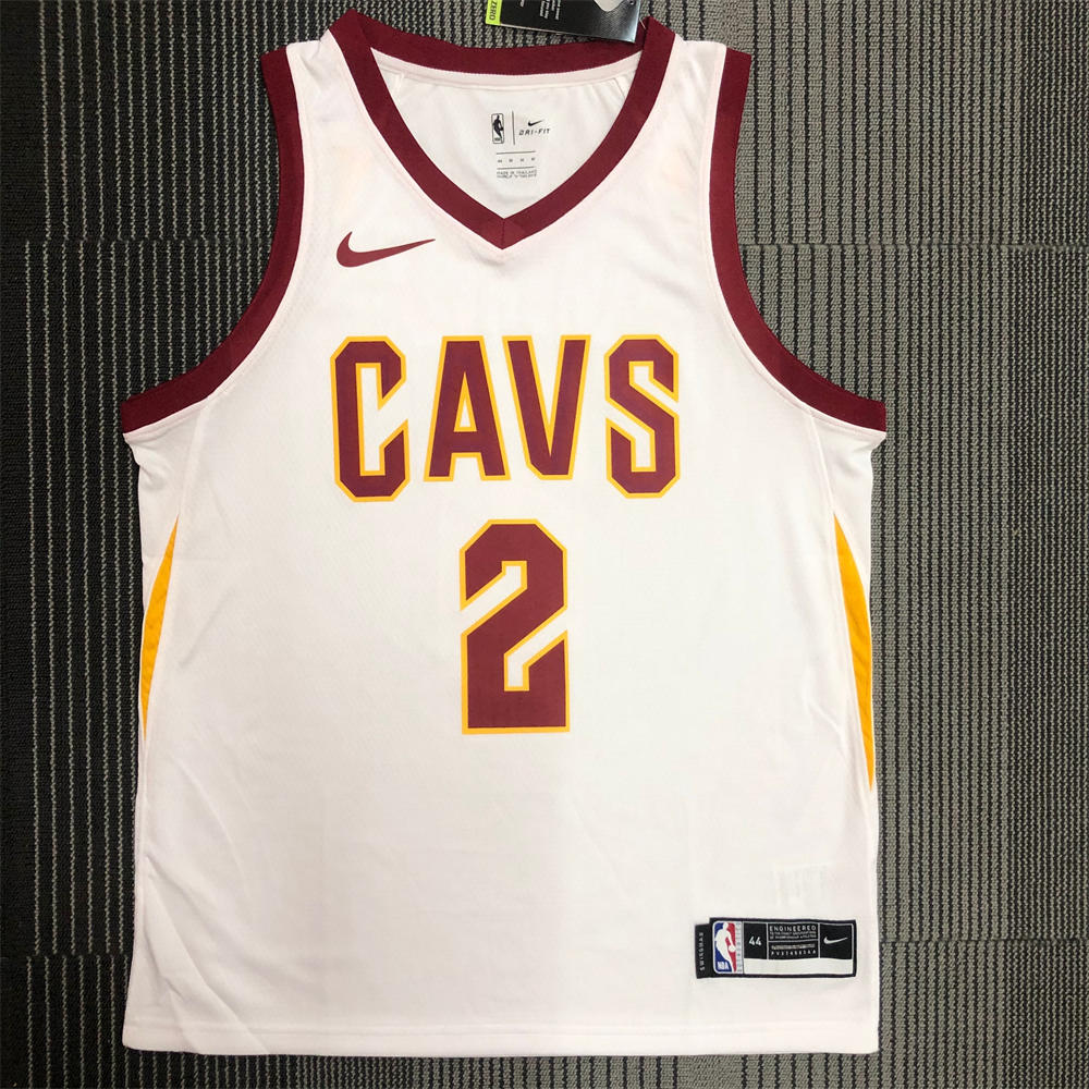 NBA Cleverland Cavaliers V-Neck White jersey IRVING#2 S-XXL