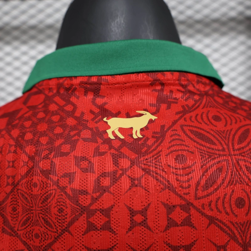 25/26 Portugal Anniversary Edition red jersey Player Version