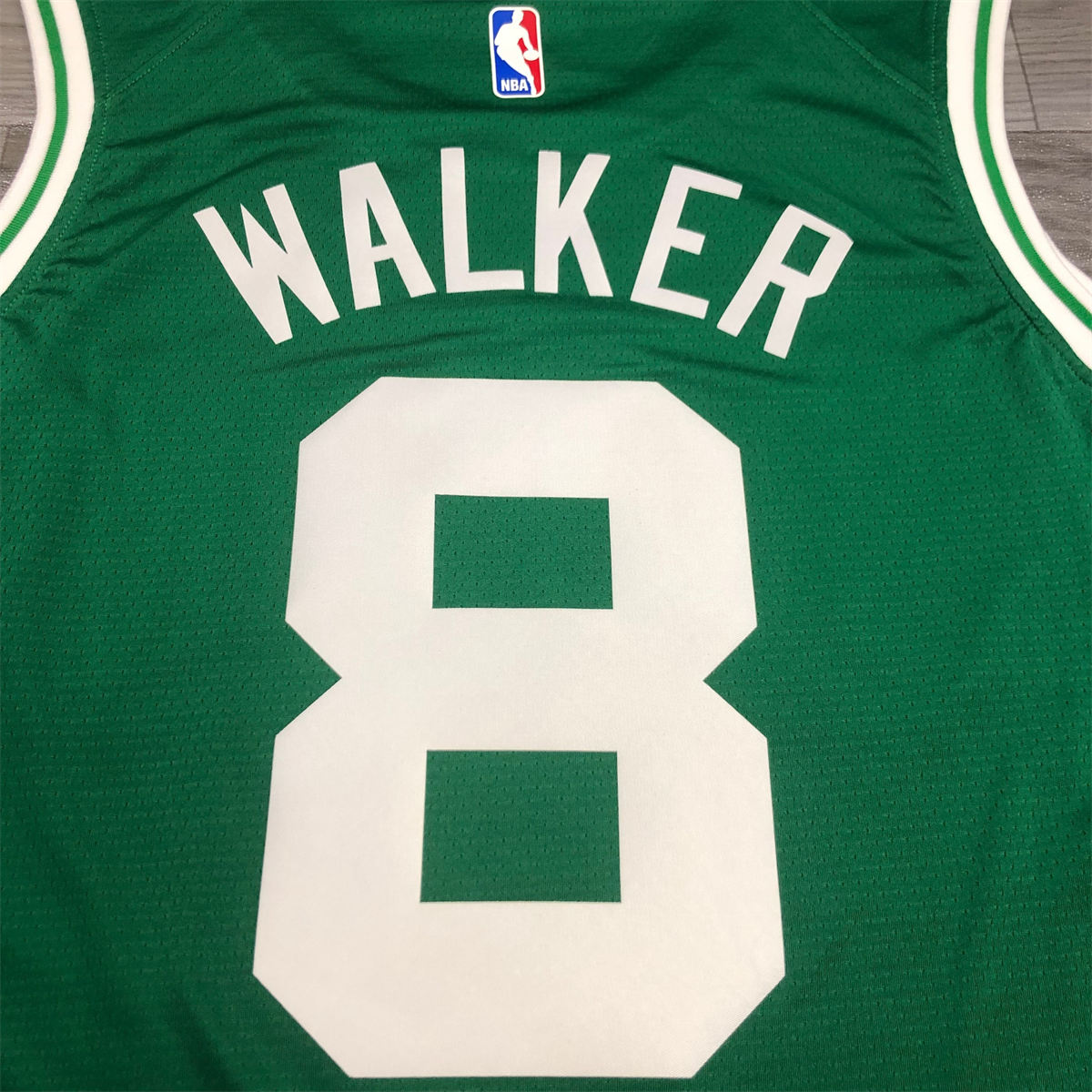 NBA Boston Celtics round neck Retro Green Jersey Walker#8 S-XXL