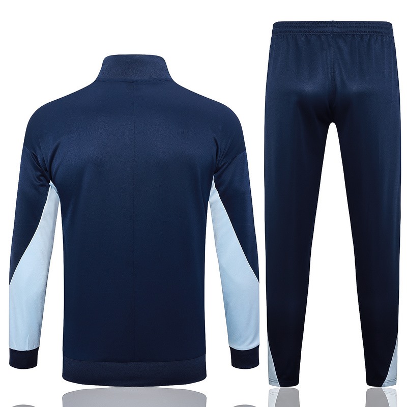 2024 France Royal Blue Jacket Training Suit Set Football Team Shirt Sports Fashion