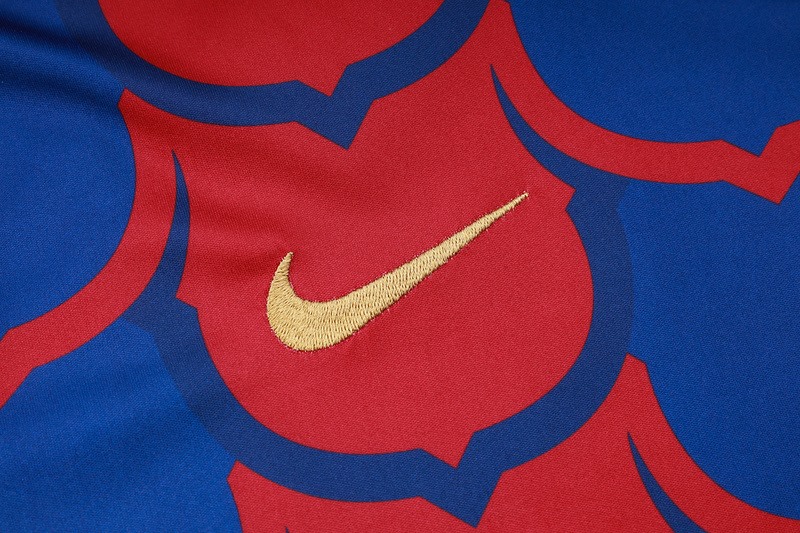 24/25 Barcelona Blue Red Training Set Shirt and Shorts