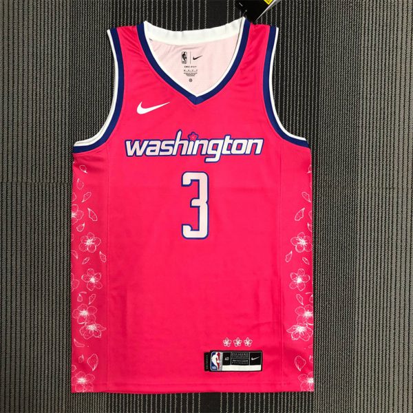 NBA Washington Wizards V-Neck Pink Jersey BEAL#3 S-XXL
