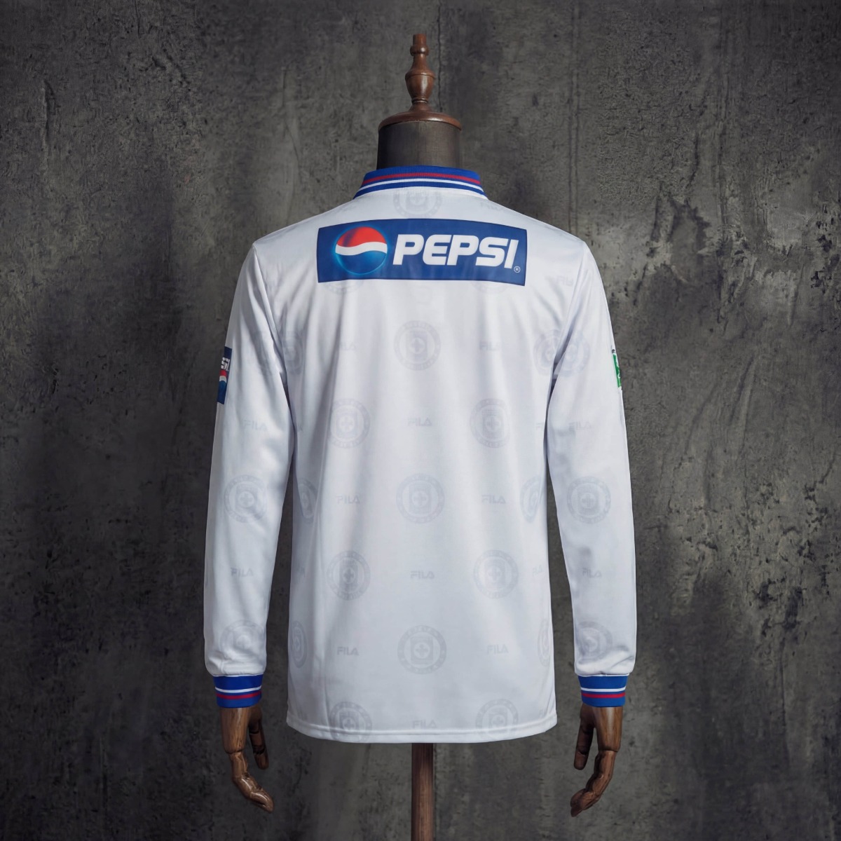 Retro Cruz Azul 1998 Away Jersey Long Sleeve Fan Version