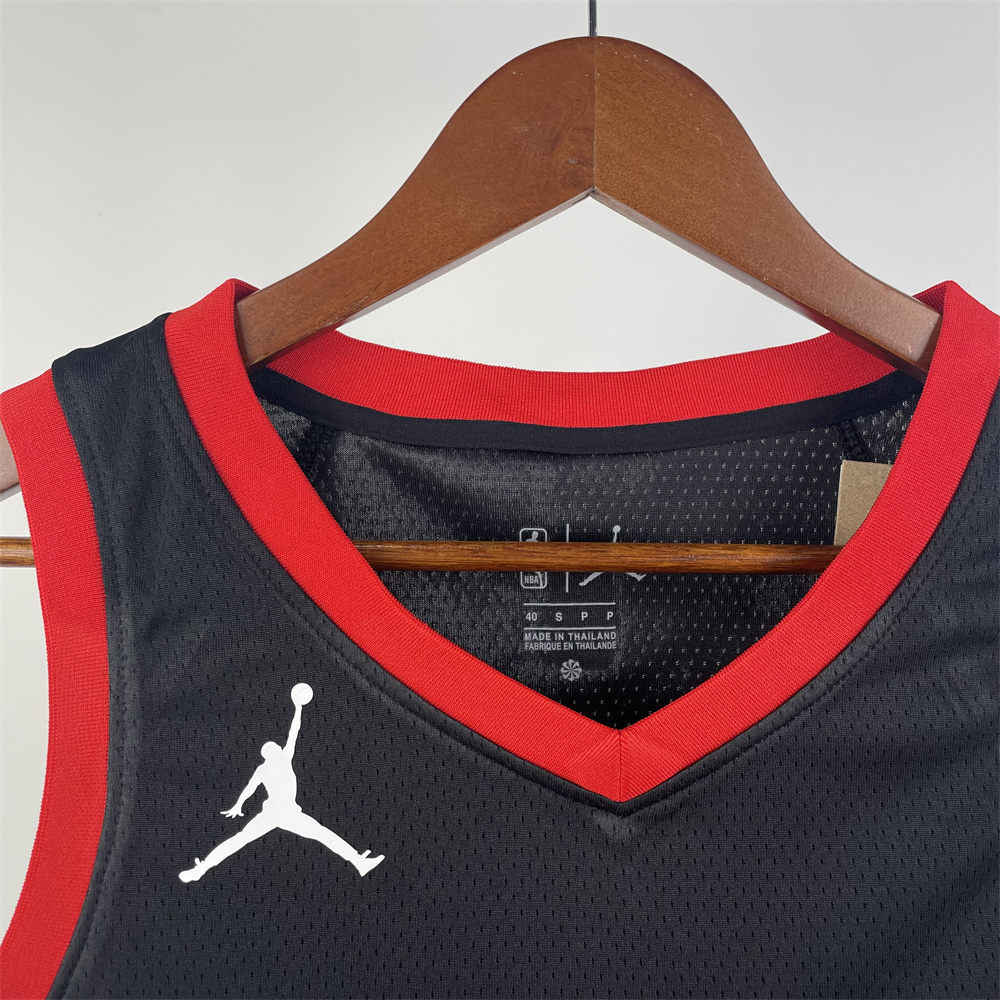 NBA Houston Rockets 2024 V-Neck Balck Jersey McGRADY#1 S-XXL