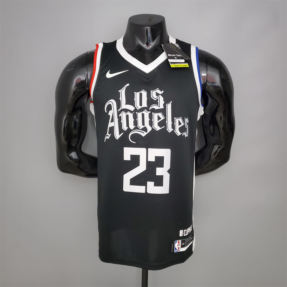 NBA Los Angeles Clippers V-Neck Black Jersey WILLIAMS#23 S-XXL