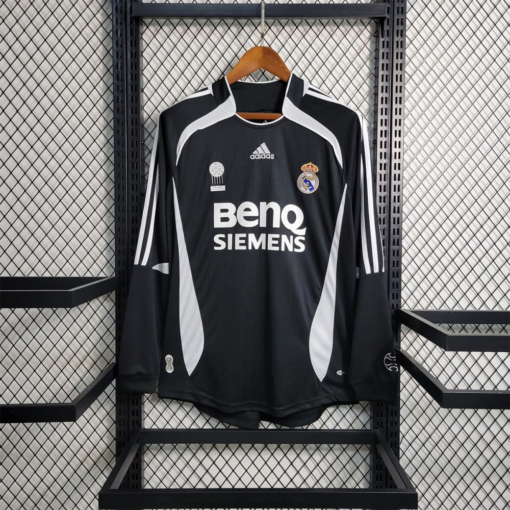 Retro Real Madrid 06/07 Home jersey Third Away Long Sleeves Fan Version