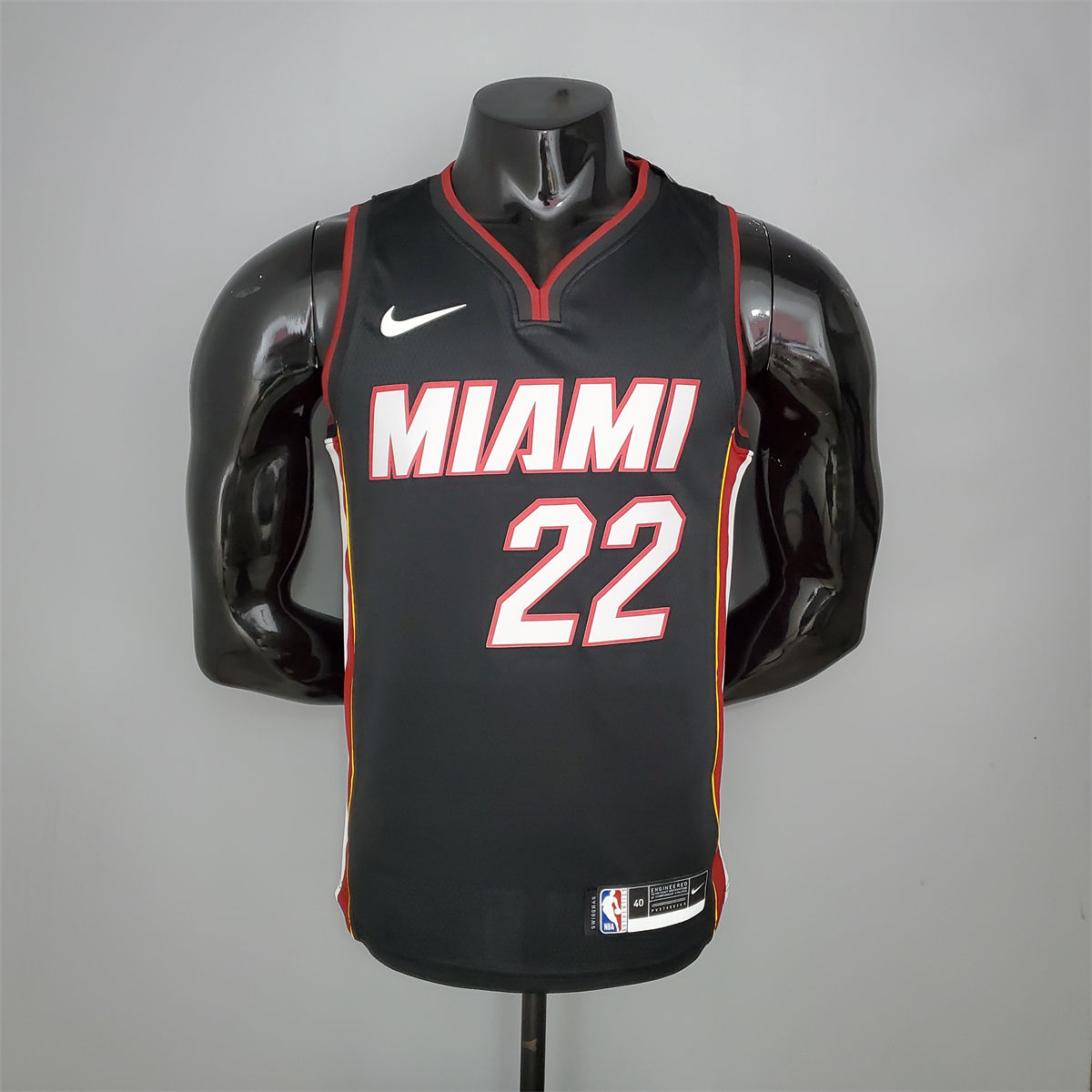 NBA Miami Hearts V-Neck Black Jersey BATLER#22 S-XXL