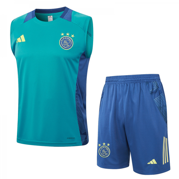 24/25 Ajax Blue Training Set Shirt and Shorts