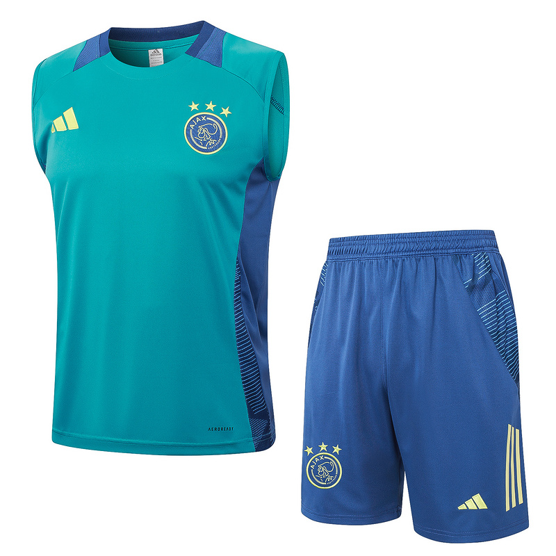 24/25 Ajax Blue Training Set Shirt and Shorts