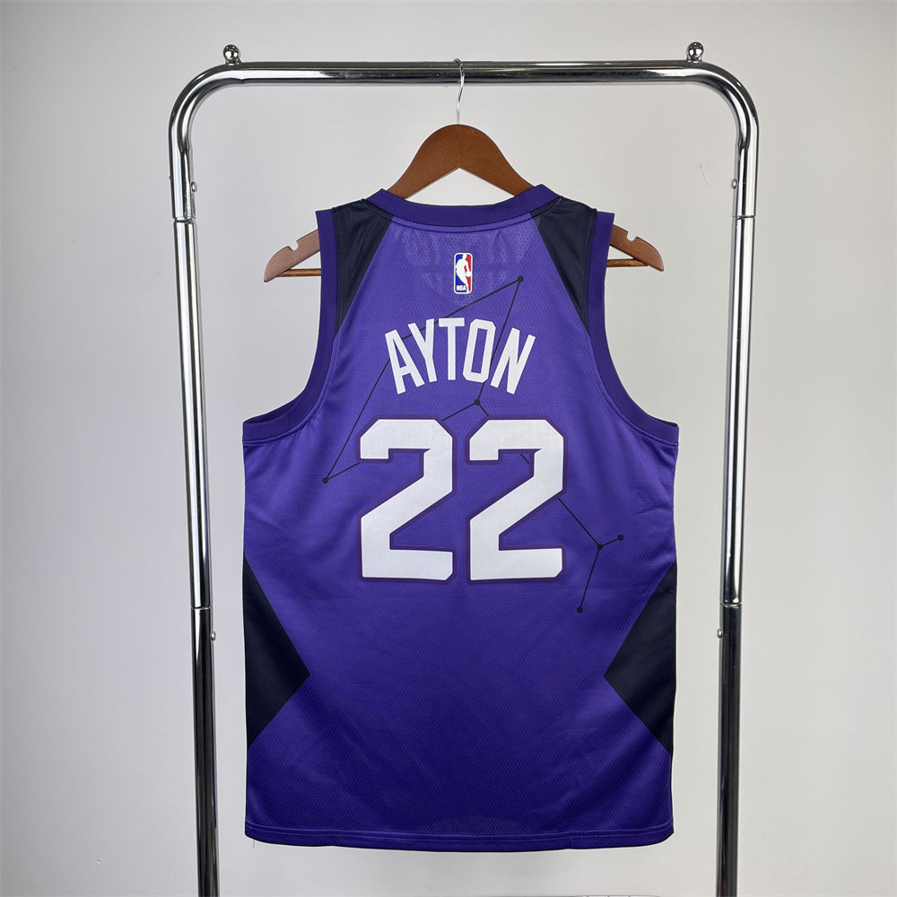 NBA Phoenix Suns AYTON#22 Blue Swingman Jersey S-XXL