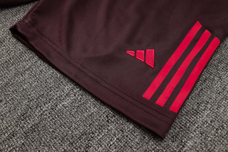 24/25 Bayern Munich Red-brown Training Set Shirt and Shorts