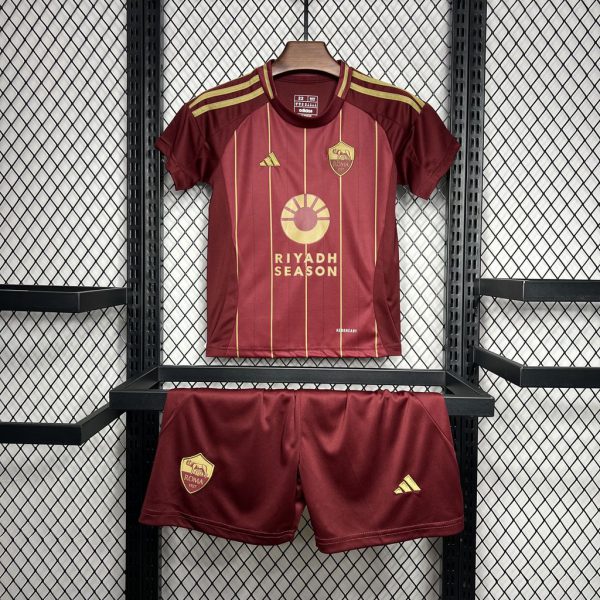 2024/25 AS Roma Home jersey Kid Kits Size 16-28
