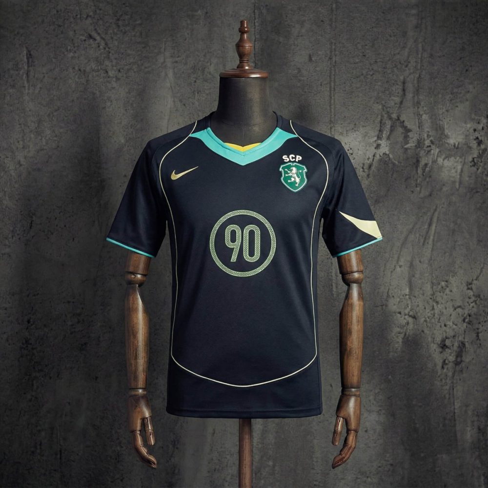Retro Sporting Lisbon 90S Black Jersey Fan Version