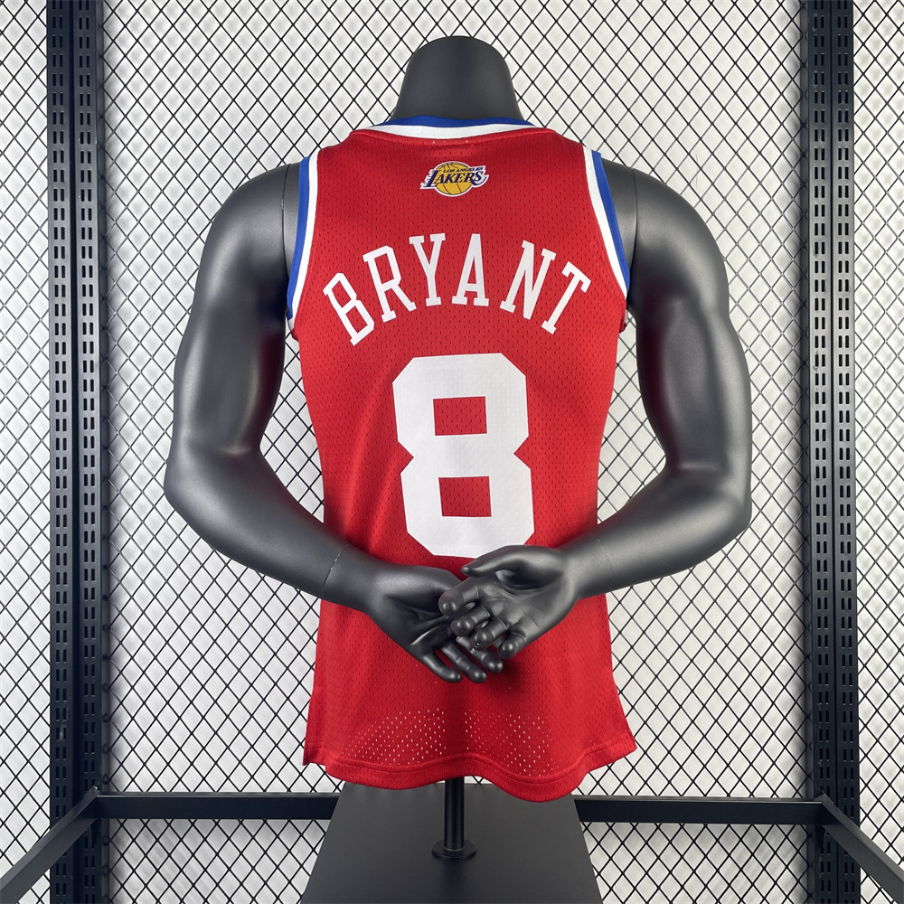 NBA Retro 2003 All-Star Red Jersey BRYANT#8 S-XXL