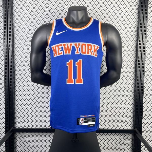 NBA New York Knicks Round Neck Blue jersey BRUNSON#11 S-XXL