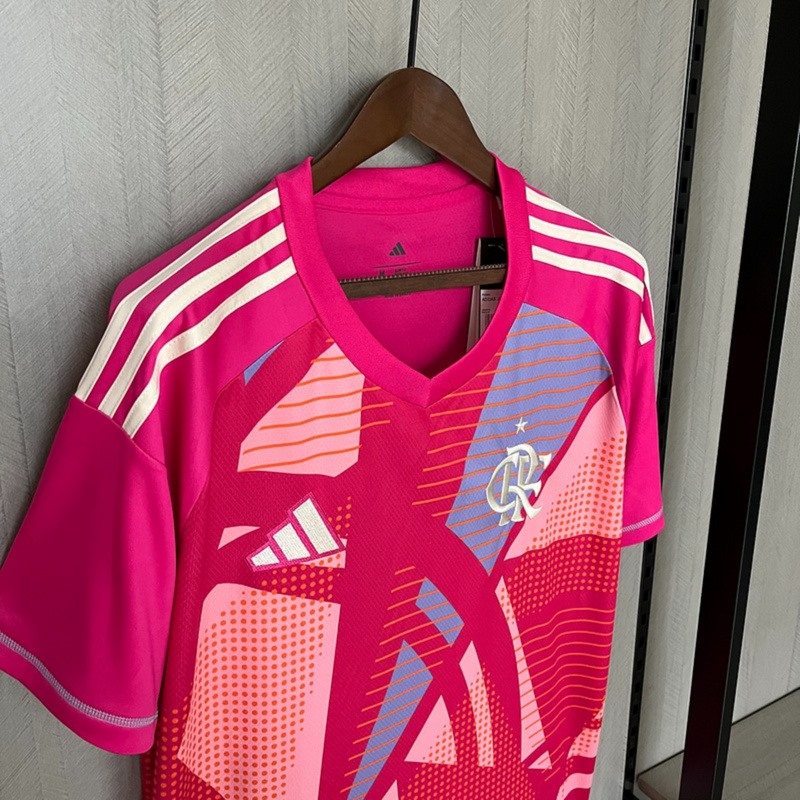 2025/26 Flamengo Goalkeeper Pink jersey Fan Version