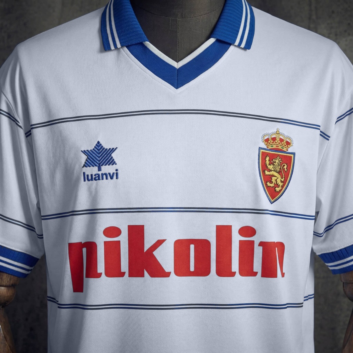 Retro Real Zaragoza 1999/2000 Home jersey Fan Version