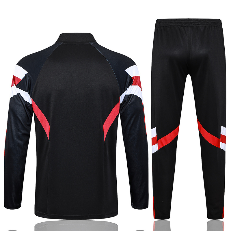 24/25 Manchester United Black Long-sleeved half-pull training kit Football team kit