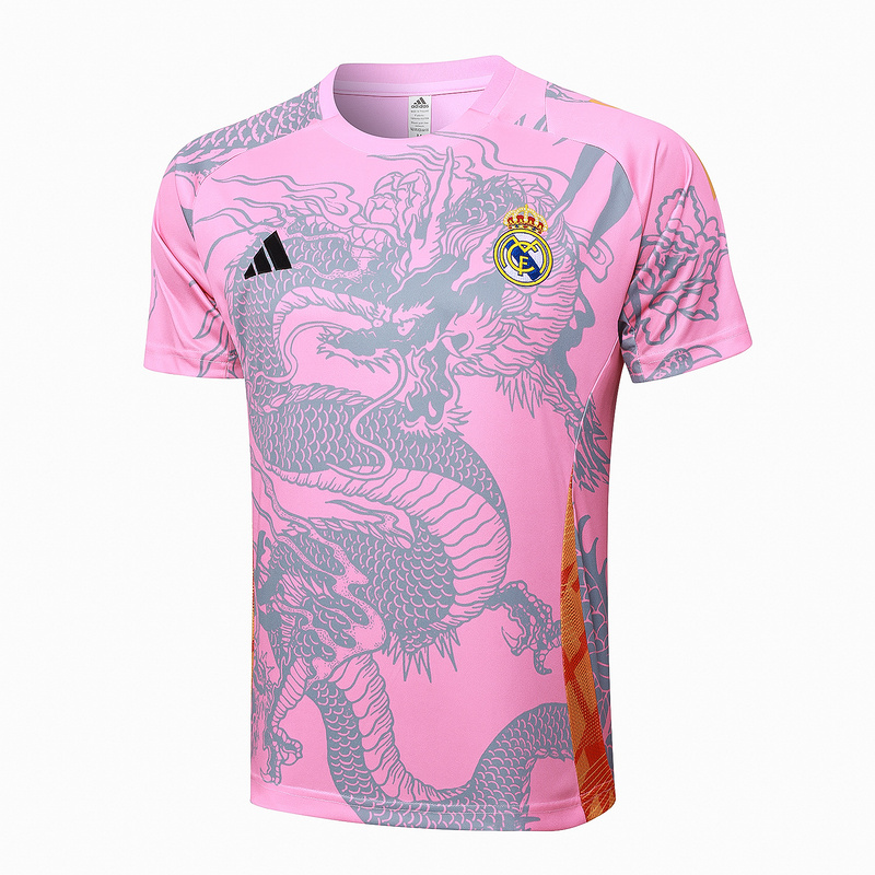 24/25 Real Madrid Pink Training Set Shirt and Shorts