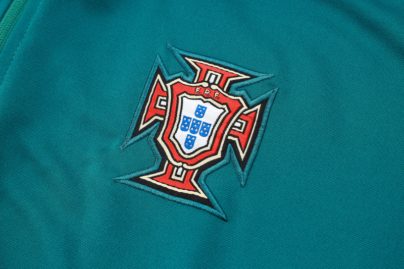 2024/25 Portugal Green Jacket Training Suit Set Football Team Shirt Sports Fashion