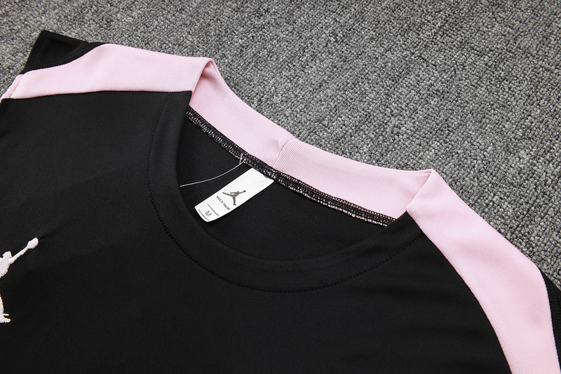 24/25 Paris Black Training Set Shirt and Shorts