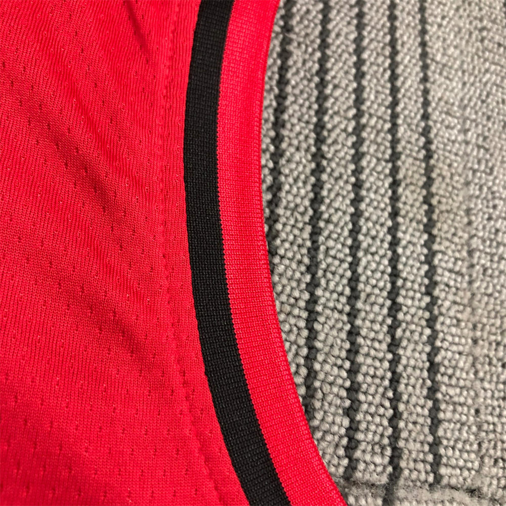 NBA Portland Trail Blazers V-Neck Red Jersey LILLARD#0 S-XXL