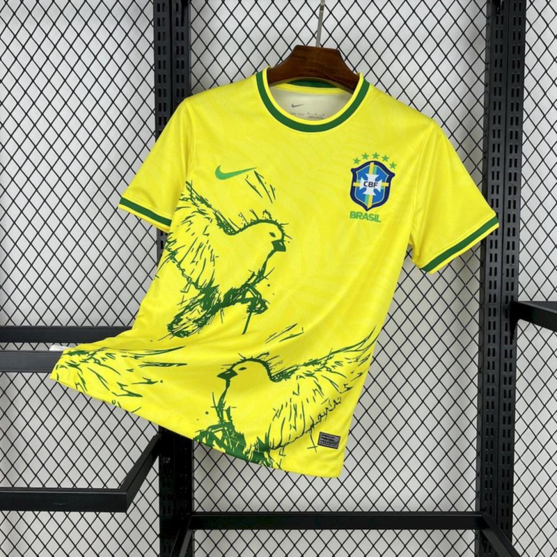 2025/26 Brazil Pigeon yellow jersey Fan Version