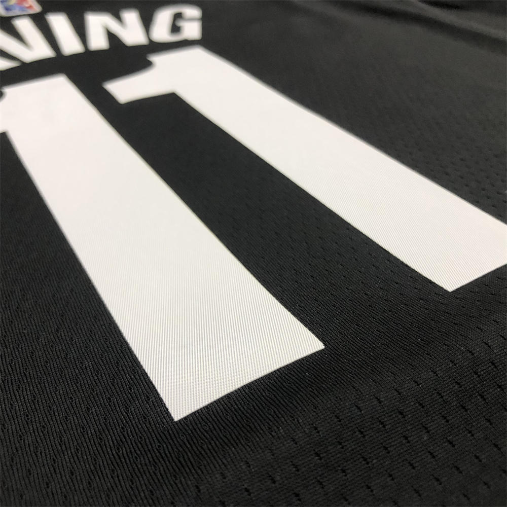 NBA Brooklyn Nets V-Neck Black 75th anniversary Jersey IRVING#11 S-XXL